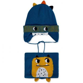 Conjunto de bebé niño Tuc Tuc Big Hugs con gorro, cordón de ajuste y cuello con apliques 3D