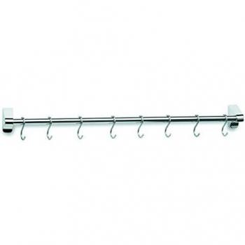 Lacor - 60740 - Colgador De barra 40 cm. 6 Ganchos Inox.