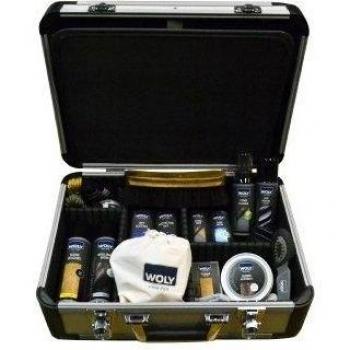 Woly Lockable Case - Kit de cuidado de zapatos, color Aluminium, talla