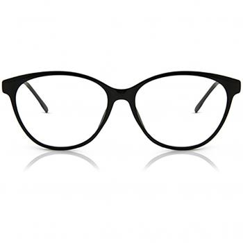 Gafas Anti-Azules Ovaladas con Montura Completa de Plástico Negras para Hombre - SmartBuy Collection