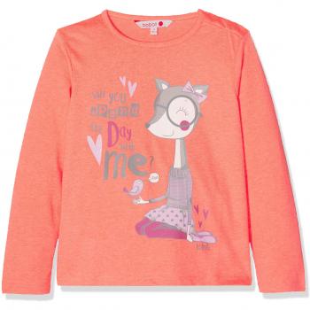 boboli Knit T-Shirt For Baby Girl, Camiseta para Bebés, Naranja