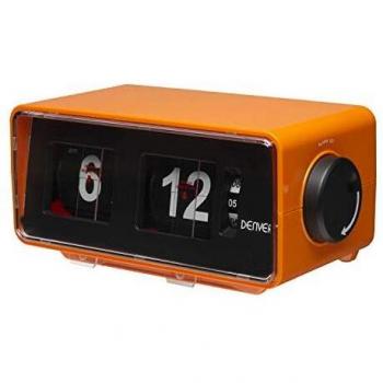 Despertador DENVER CR-425 - Radio FM - Alarma AL Timbre O Radio - Flip Retro DE DÍGITOS - BATERÍA
