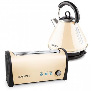 Klarstein set de desayuno estilo retro hervidor + tostador