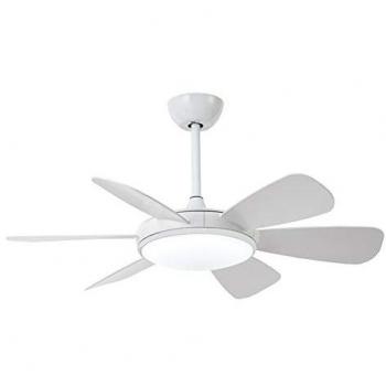 Ventilador de Techo Clip LED Blanco 24W con Mando a Distancia y Motor Silencioso