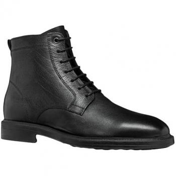 Botas Geox Tiberio D para Hombre, Negros, Tamaño 43 EU, Cuero, Estilo Business con Tacón Bajo