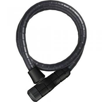 Abus Microflex 6615K/120/15 Black Cable Lock - 120 cm Length, 15 mm Diameter