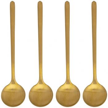 Cuchara de Café Bialetti Deco Glamour Dorado Acero (4 Unidades)