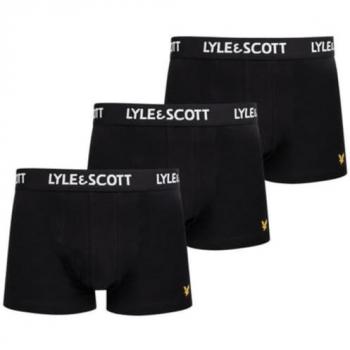 Lyle & Scott Barclay 3 Pack Men's Trunks - Black - Size: L