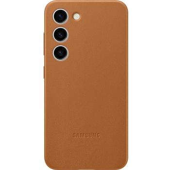 Samsung Galaxy S23 Leather Case - Camel, Brown