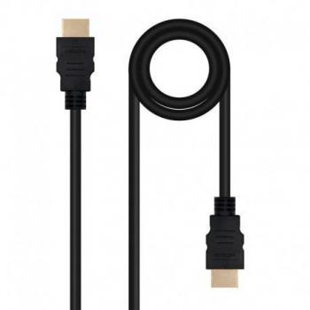 Nanocable 10.15.3802 Cable HDMI V2.0 Alta Velocidad con Ethernet Macho a Macho, Soporte 4K@60Hz, Ancho de Banda hasta 18Gbps, Con