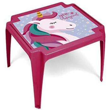 ARDITEX ZK50684 Mesa de plástico de 50x55x44cm de ZASKA-Unicornio