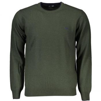 Embroidered Green Crew Neck Sweatshirt for Men - 3XL