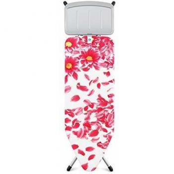Brabantia Tabla De Planchar FloresBlanco Rosa y Gris124x45 cm