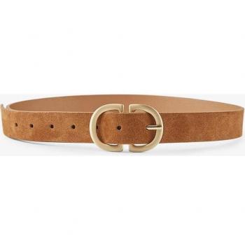 Cinturón de ante marrón Pieces - Accesorio de moda para mujer con estilo y elegancia