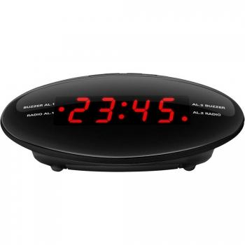 Radio reloj despertador Inves CR390A Negro