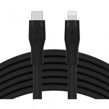 Belkin Cable de silicona USB-C a Lightning de 3 m BoostCharge Flex, Certificación MFi, Carga Rápida