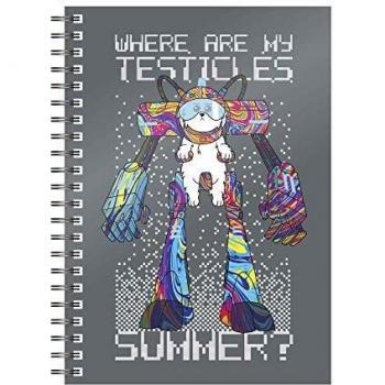 Libreta Espiral Where Are My Testicles Rick y Morty