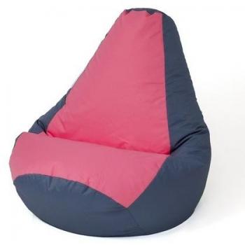 Bolso Puff Pera Sako Gris-Rosa 105 x 80 cm