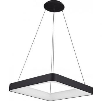 Lámpara colgante moderna Giacinto Black - Lámpara colgante LED moderna negra, blanco cálido 3000K, 2750lm regulable