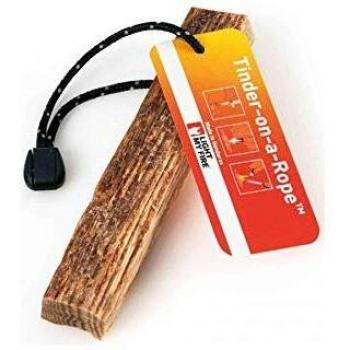 Light My Fire Tinder-on-a-Rope™ - Pine Resin Fire Starter with Cord