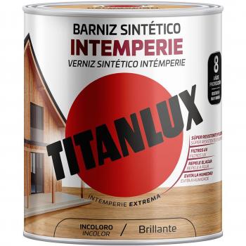Barniz Sintético Intemperie Brillante Incoloro 4L Titanlux M14100004