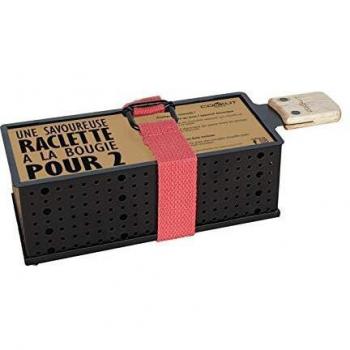 Raclette a la Vela para 2 Personas - Cocción Rápida en 3 Minutos con Spatula de Madera Incluida