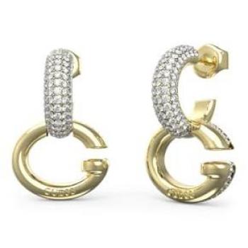 Pendientes GUESS STEEL OH MY G con logotipo colgante JUBE04521JWYGT-U