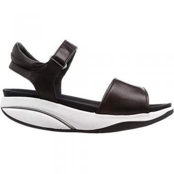 MBT Malia W Women's Sandals - Black Nappa, Adjustable Closure, Synthetic Material