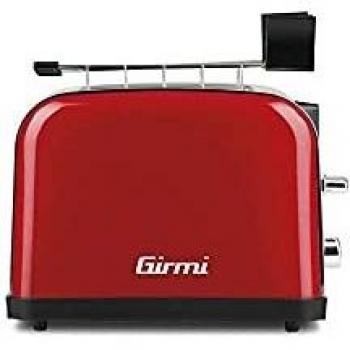 Tostadora 850W 2 Rebanadas Roja Inoxidable