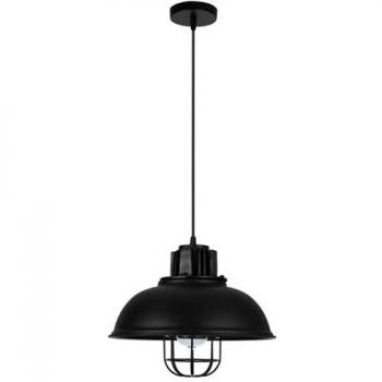 FABRILAMP Colgante Emu E27 Negro 33d