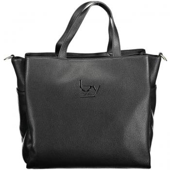 Byblos Chic Black Multi-Pocket Handbag
