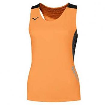Camiseta sin mangas Mizuno Premium Japan para mujer color rojo talla XS
