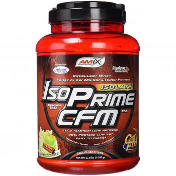 AMIX- Proteína Isolada - Isoprime CFM - Aislado de Proteína de Suero - Sabor Manzana Verde con Canela - Ayuda a la Recuperación Muscular - Proteína de Suero de Alta Pureza - 1 Kg