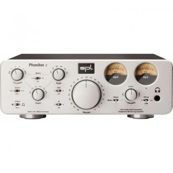 SPL Phonitor 2 Headphone Amplifier (Black) - High-quality headphone amplifier, balanced and unbalanced inputs, built-in crossfeed circuit, volume control, high output power, supports various headphone impedances