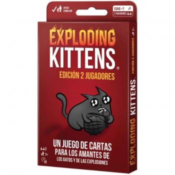 Exploding Kittens: Edición para 2 Jugadores - Juego de Mesa Party Game, Dimensiones 2x9x15 cm