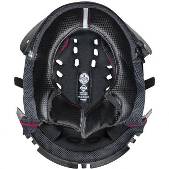 Forro interior acolchado Nolan N33/Evo Clima Comfort - Negro Rojo (XL)