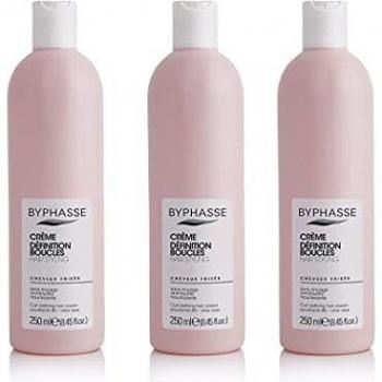 Byphasse, Crema Nourrissante Activ Pendientes Cabello Rizado, 250ml x 3 unidades