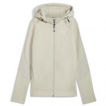 Chaqueta casual Puma Evostripe Full-Zip mujer, sudadera con capucha, cremallera completa, talla L
