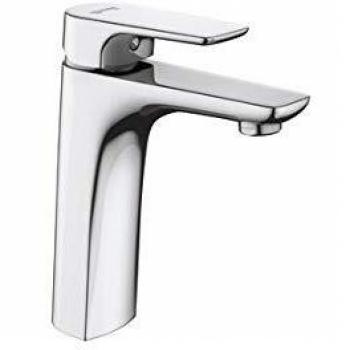 Grifo de Lavabo Monomando Koral Cromado Medio Alto