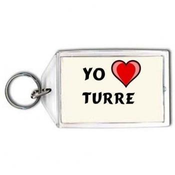 Llavero con estampado de Te quiero Turre
