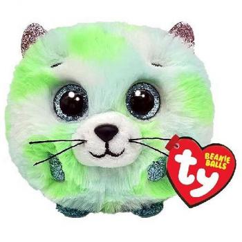 Peluche Beanie Balls Gato Evie Verde 10 cm