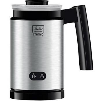 Espumador de leche automático Melitta Cremio II con mango ergonómico y botones iluminados