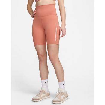 Nike - Short de mujer One Nike, color marrón, mallas ciclista para mujer, talla XS
