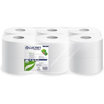 Lucart Professional 812009R de papel higiÃ©nico tamaÃ±o grande, 180 m, papel reciclado