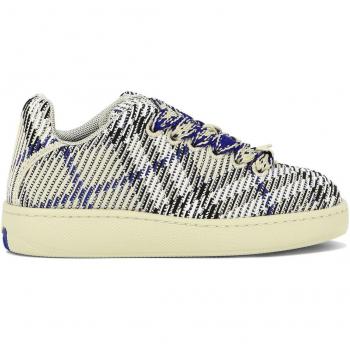 Burberry Women's Knitted Box Sneakers in Blue | Size 38 | 8088494