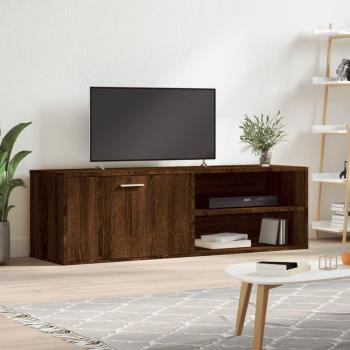 Mueble de TV de madera de ingeniería marrón roble 120x34x37 cm vidaXL