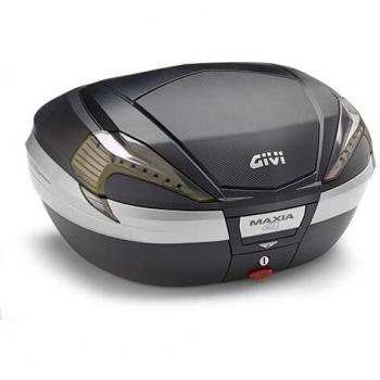 Givi V56NNT Maxia 4 Tech Monokey Baúl En Fibra Carbónica y Reflectores Transparentes, Negro
