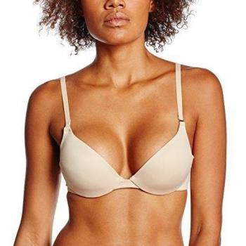 Lovable Reggiseno Push up Imbottito the Celebrity Secrets, Parte de Arriba de Bikini Para Mujer, Beige