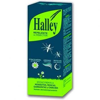HALLEY Repelente Mosquitos Spray Eficaz Repelente de Todo Tipo de Insectos Protección de Larga Duración con Extracto Natural de Pyrethrum | 100ml Ideal Equipaje de Mano