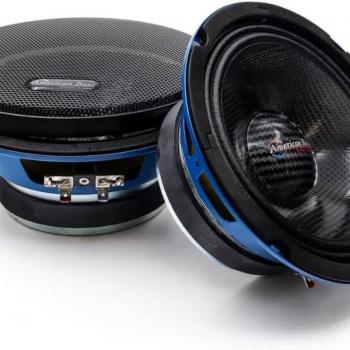 American Bass Godfather 6.5 Carbon Cone Midrange Speakers - 400 Watts Max, Blue